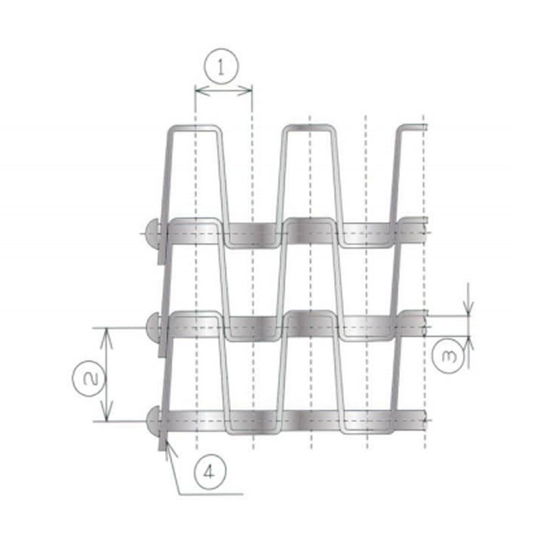 Elintarvikekoneet Flat Wire Conveyor Belt